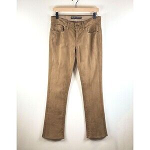 Ralph Lauren 380 Womens Jeans Brown Denim Bootcut Slim Low Rise Stretch Size 28